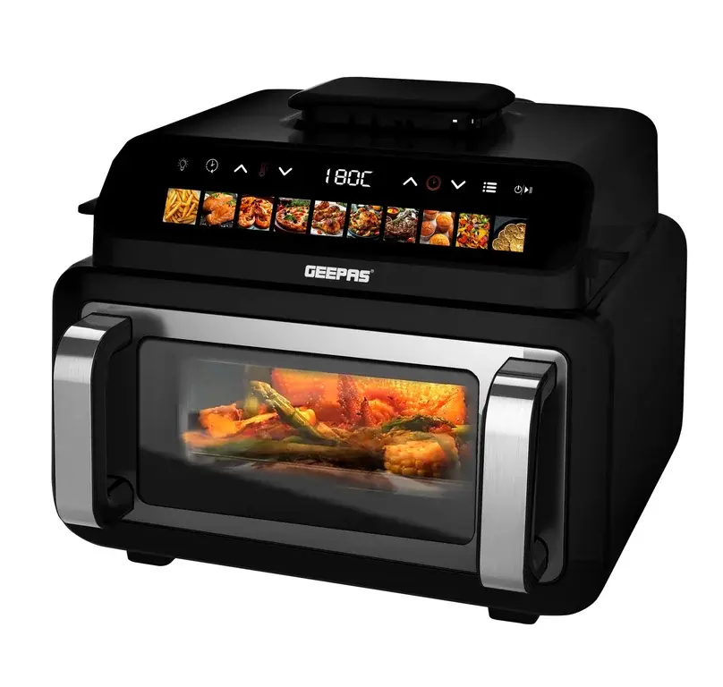 GEEPAS AIR FRYER 10.5 LTR 2100W DOUBLE HEATING GAF37554 MADE IN CHINA ( 2 YEAR FULL WARRANTY )