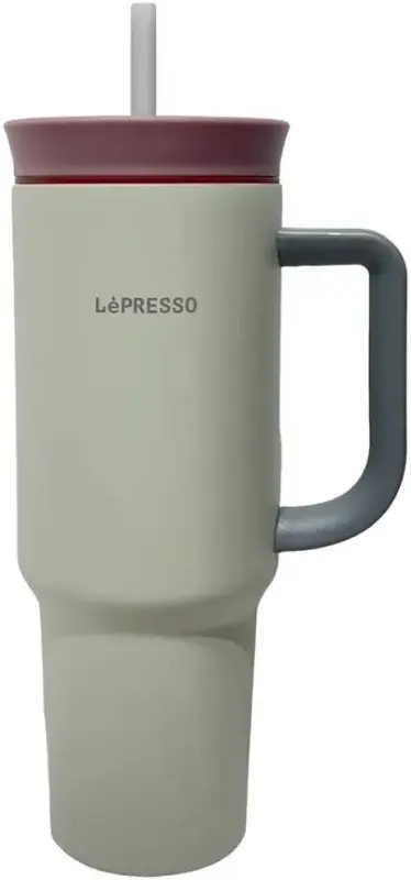 LEPRESSO QuirkSip Insulated Tumbler / 1200ml Capacity / Double Wall Vacuum Insulation / 24H Cold & 12H Hot Retention LPCFFQS0061BG