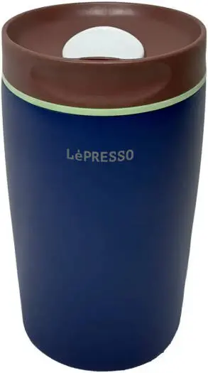 LEPRESSO QuirkSip Insulated Tumbler Double Wall Vacuum Stainless Steel Travel Mug 360ml LPCFFQS0062BL