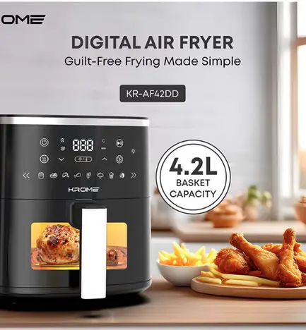KROME AIR FRYER 4.2 LTR DIGITAL CONTROL KR-AF42DD