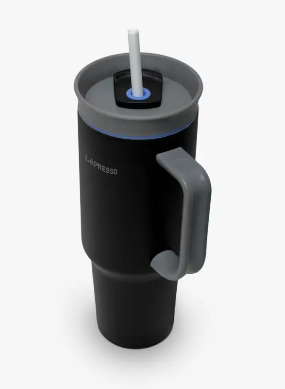 LEPRESSO QuirkSip Insulated Tumbler / 1200ml Capacity / Double Wall Vacuum Insulation / 24H Cold & 12H Hot Retention LPCFFQS0061BL