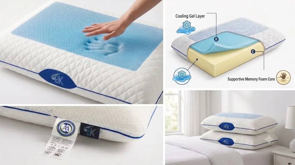 BK GEL MEMORY FOAM PILLOW