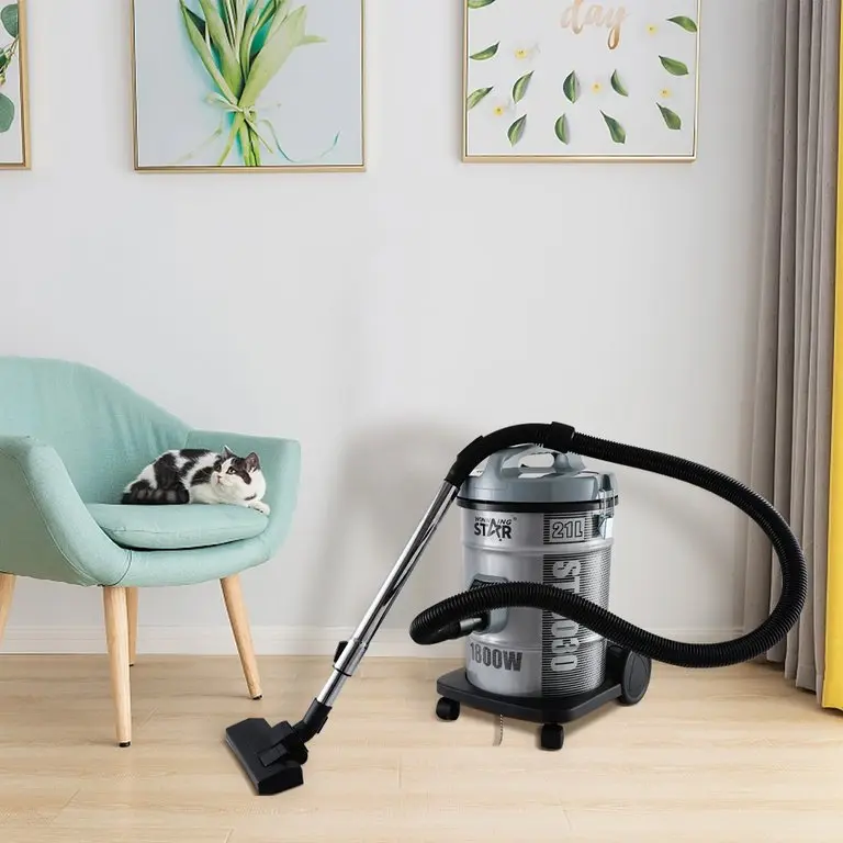 WINNING STAR VACUUM CLEANER 1800W 21L ST-5030 MADE IN CHINA SILVER ( 1 YEAR FULL WARRANTY )