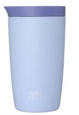 Brave TempGuard Travel Mug 350ml Stainless Steel Insulated Coffee Cup, Leak Proof Push Button Lid, Hot & Cold Tumbler - Purple BT-05PR