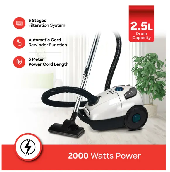 SANFORD VACUUM CLEANER 2.5L 2000W SF890VC