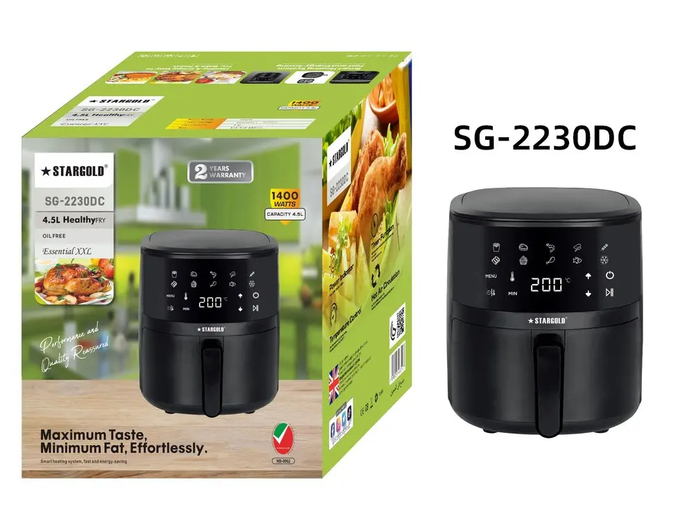 STARGOLD AIR FRYER 4.5 LTR 1500W SG-2230DC